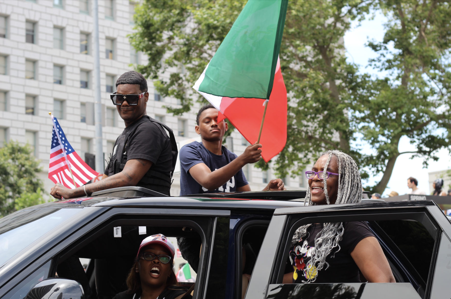Black demonstrators